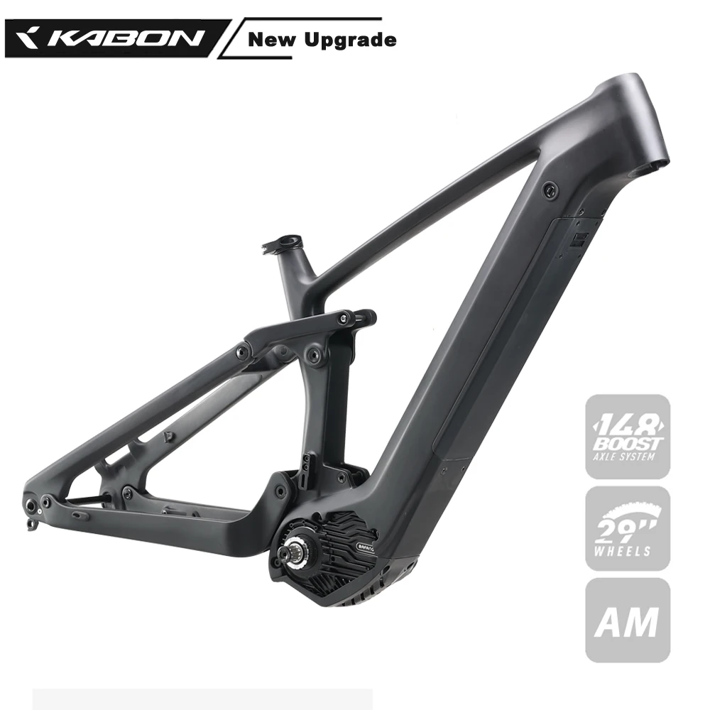 Cadre de vélo électrique en Fiber de carbone à double Suspension pour moteur Bafang M510/M600, nouveau Design 2022