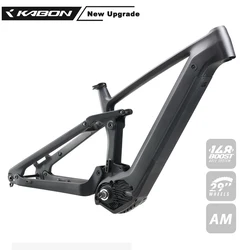 2022 New Design Full Suspension Frame Carbon Fiber Dual Suspension E Bike Frame for Bafang Motor M510/M600