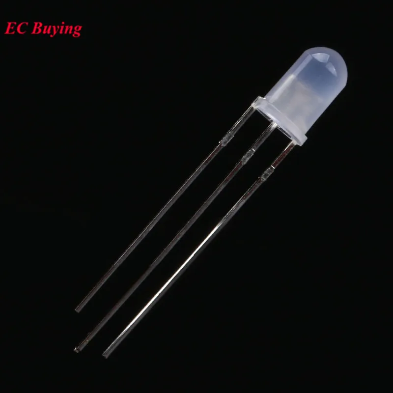 50/10pcs 5mm F5 Fog LED Diode Bi-Color Diffused Red Green Common Cathode/Anode Round Light Emitting Diodes Indicator Lamp DIP