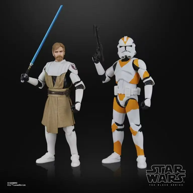 Brand new in stock Hasbro Hasbro Star Wars Obi-Wan & 212th Legion clone trooper double set, model figure robot doll collection g