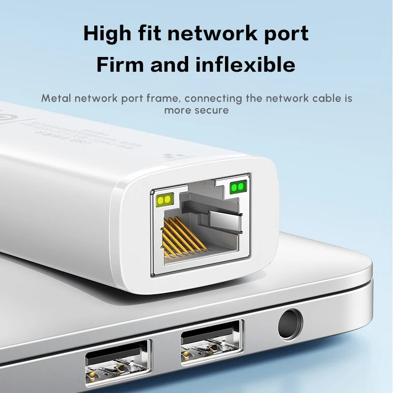 UGREEN USB2.0-이더넷 어댑터, 100Mbps 네트워크 어댑터 ABS 쉘, 노트북 PC용 RJ45 유선 LAN 인터넷 어댑터