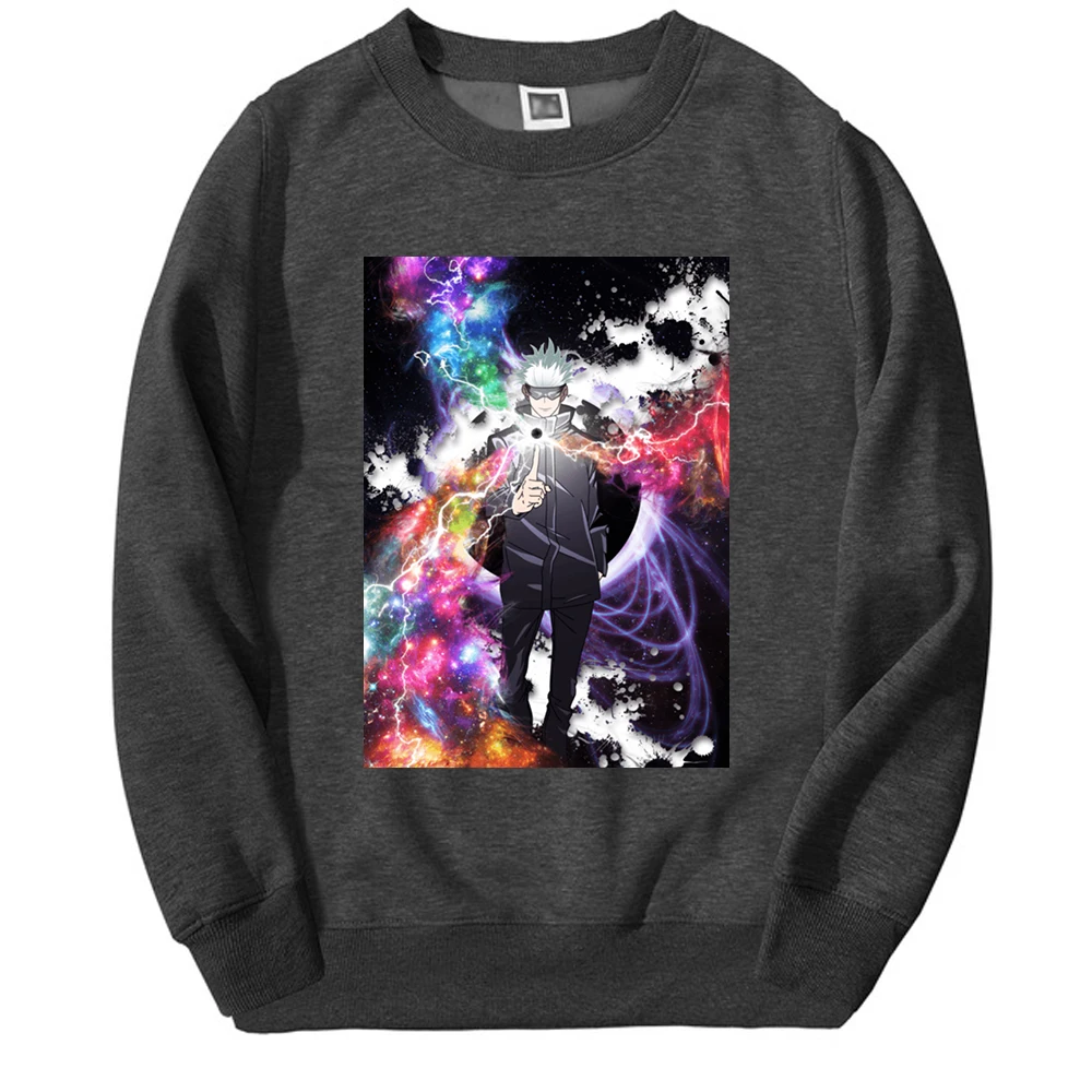 Jujutsu Kaisen Anime Mens Hoodies Sweatshirts Gojo Satoru Manga Graphic Pullover Hip Hop Oversize Hip Hop Moletom Pullover