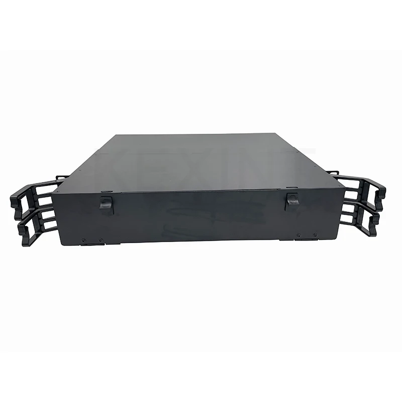 KEXINT مركز البيانات 2U MPO MTP 288 Core OM3 لوحة تصحيح إطار توزيع ألياف ODF قابلة للتخصيص