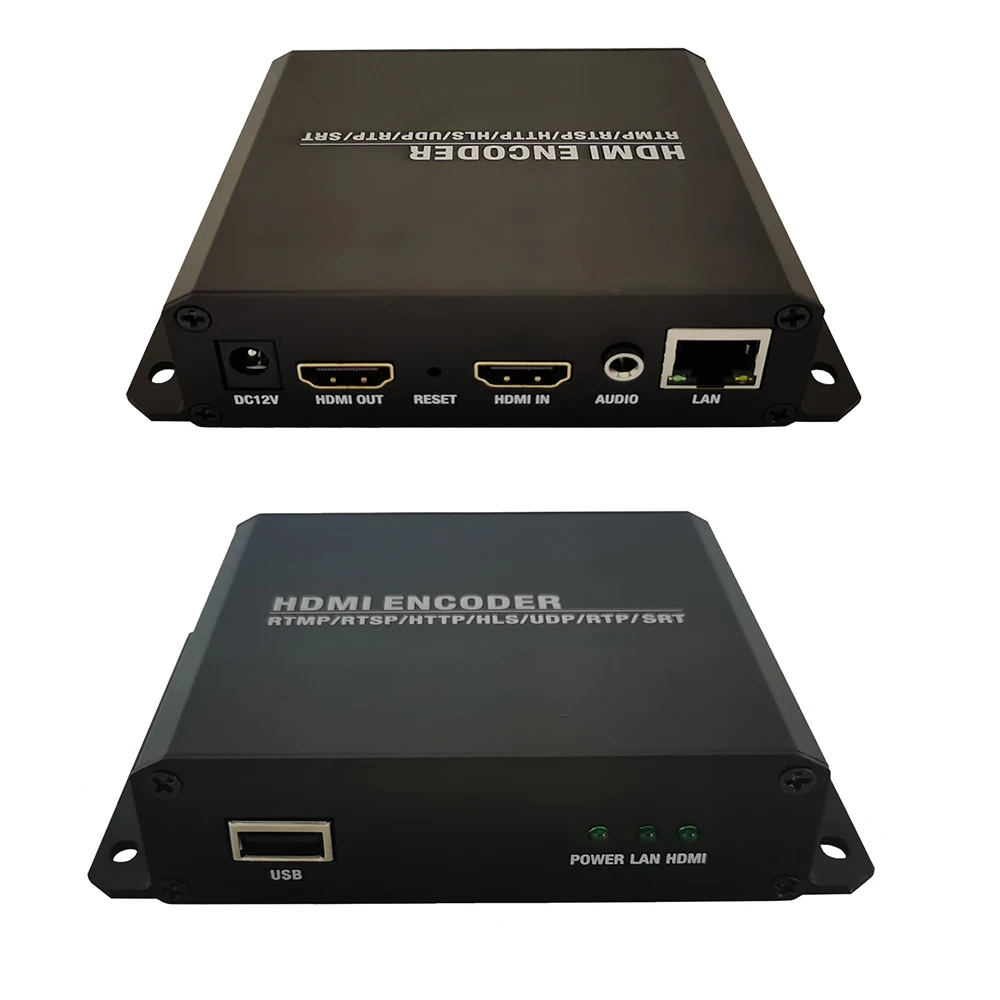 H265/H264 4k Ultra HD HDMI to IP Video Encoder 38400x2160P HD +USB Camera Input Live Streaming Encoding RTMP/UDP/HTTP/RTSP