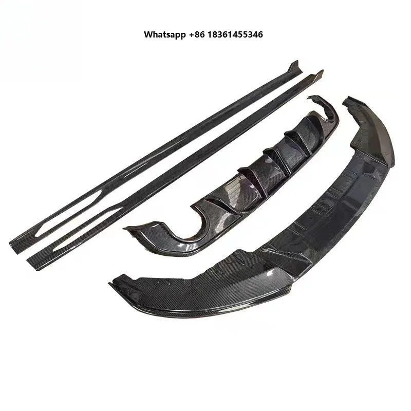 For 2020+ 4 Series G26 Upgr DurablePremium Car Accessories 3D Style Carbon Fiber Front Lip Sp Side Skirt Rear Diffuser Body Kit