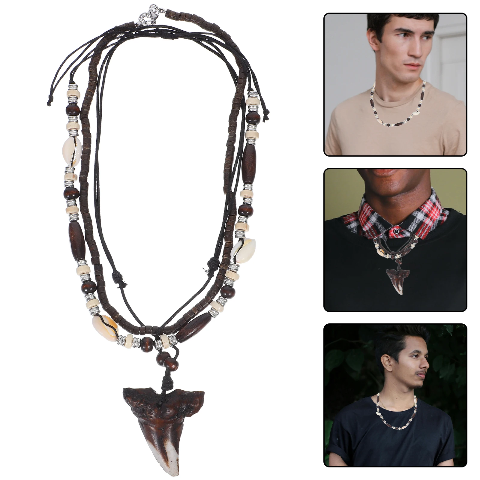 

Handcrafted Necklace Set Mens Beaded Jewelry Sea Ideal Gift for Special Occasions