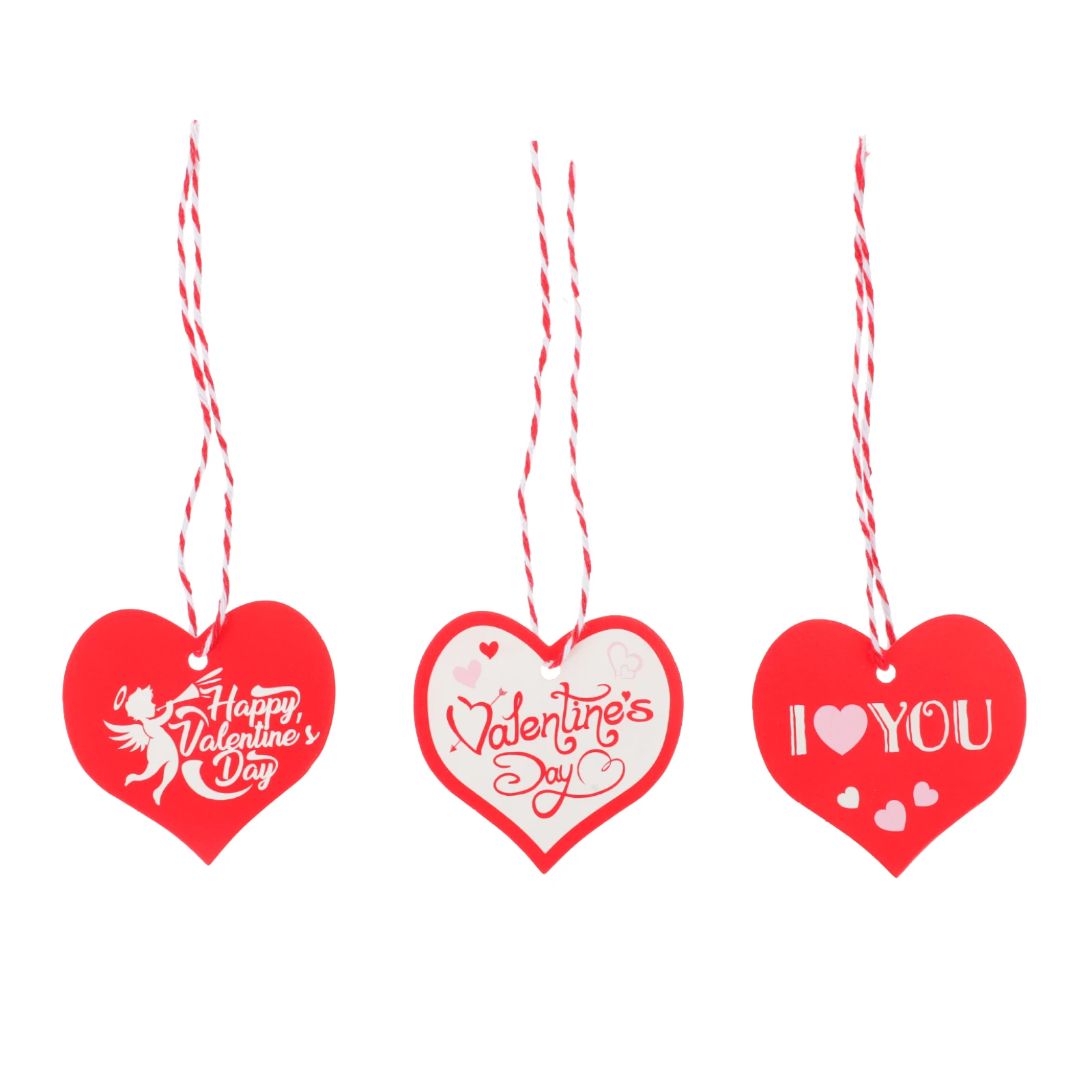 

50 Pieces Shaped Bookmarks 3 Gift Packaging Tags Packs White Card Valentine Tags Hanging Craft Supplies Gift Decor