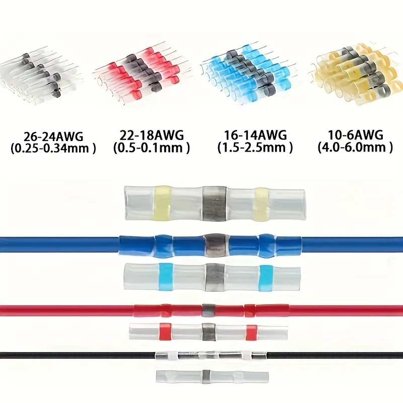 Schrumpfverbinder mit Schweisring, IP67 Wasserdicht, Schrumpfschlauch für die Verbindung von Elektrogeräten, Kabelverbinder-TerminalsSchrumpfverbinderSchweisringKabelverbinder-TerminalsVerbindung von Elektrogeräten – Detail 7