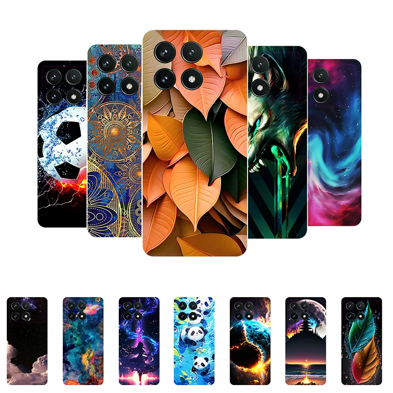 For Funda Xiaomi Poco X6 Pro Case Poco X6 Pro Back Cover Print Soft Silicone Phone Case for Poco X6Pro X 6 Pro PocoX6Pro