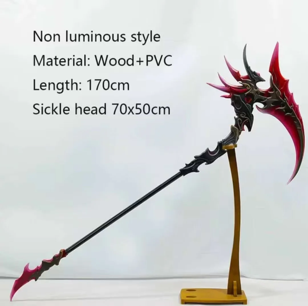 Spiel Naraka:Bladepoint Ji YingYing Cosplay Leuchtende Sichel Prop Waffe Halloween Weihnachten ComicCon Party Kostüm Zubehör