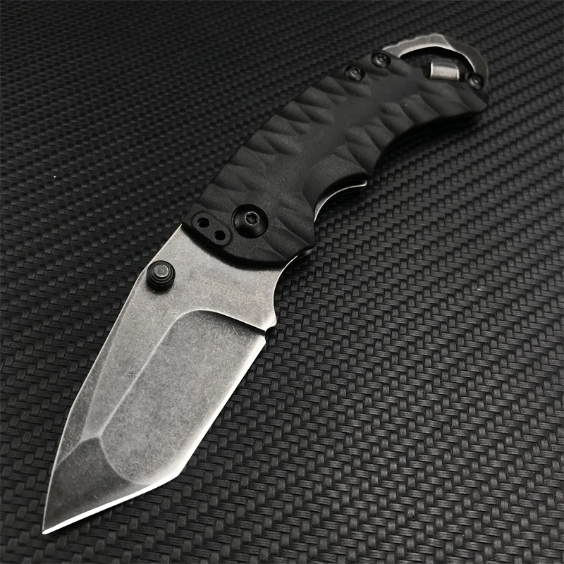 KS 8750 Mini EDC Folding Knives 8Cr13Mov Blade Nylon Glass Fiber Handle Outdoor Hunting Survival Self-defense Pocket Knife Tool