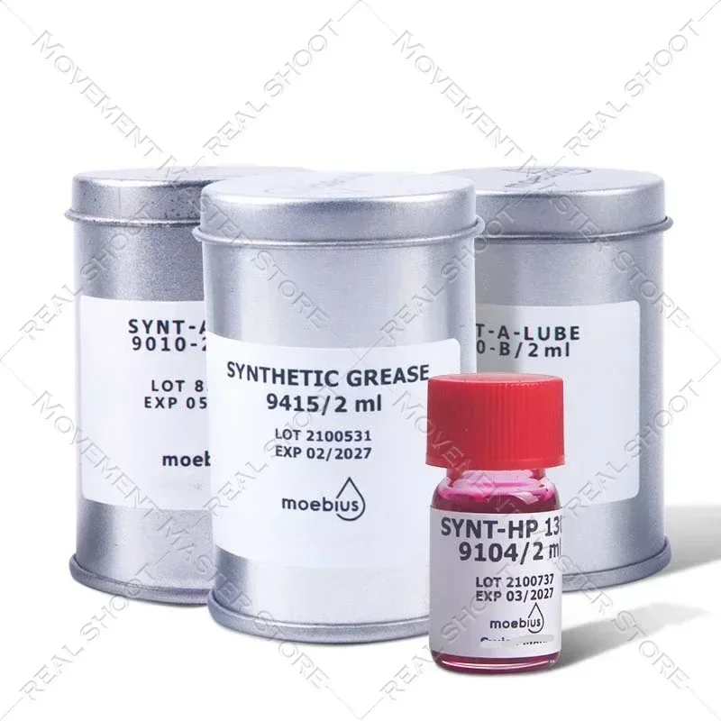 زيت ساعة سويسرية موبيوس 9010 8000 9104 941 9000 2 مل زيت ميكانيكي خاص أدوات إصلاح الساعات الاحترافية