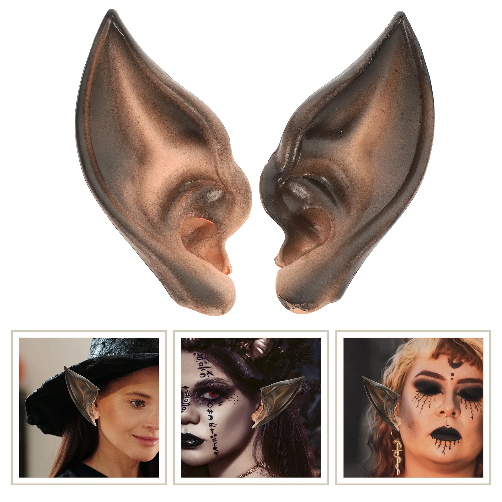 

1 Pair Elf Ear Accessory Soft Lightweight Comfortable Fit For Halloween Christmas Cosplay Fairy Masquerade Carnival Party Wear