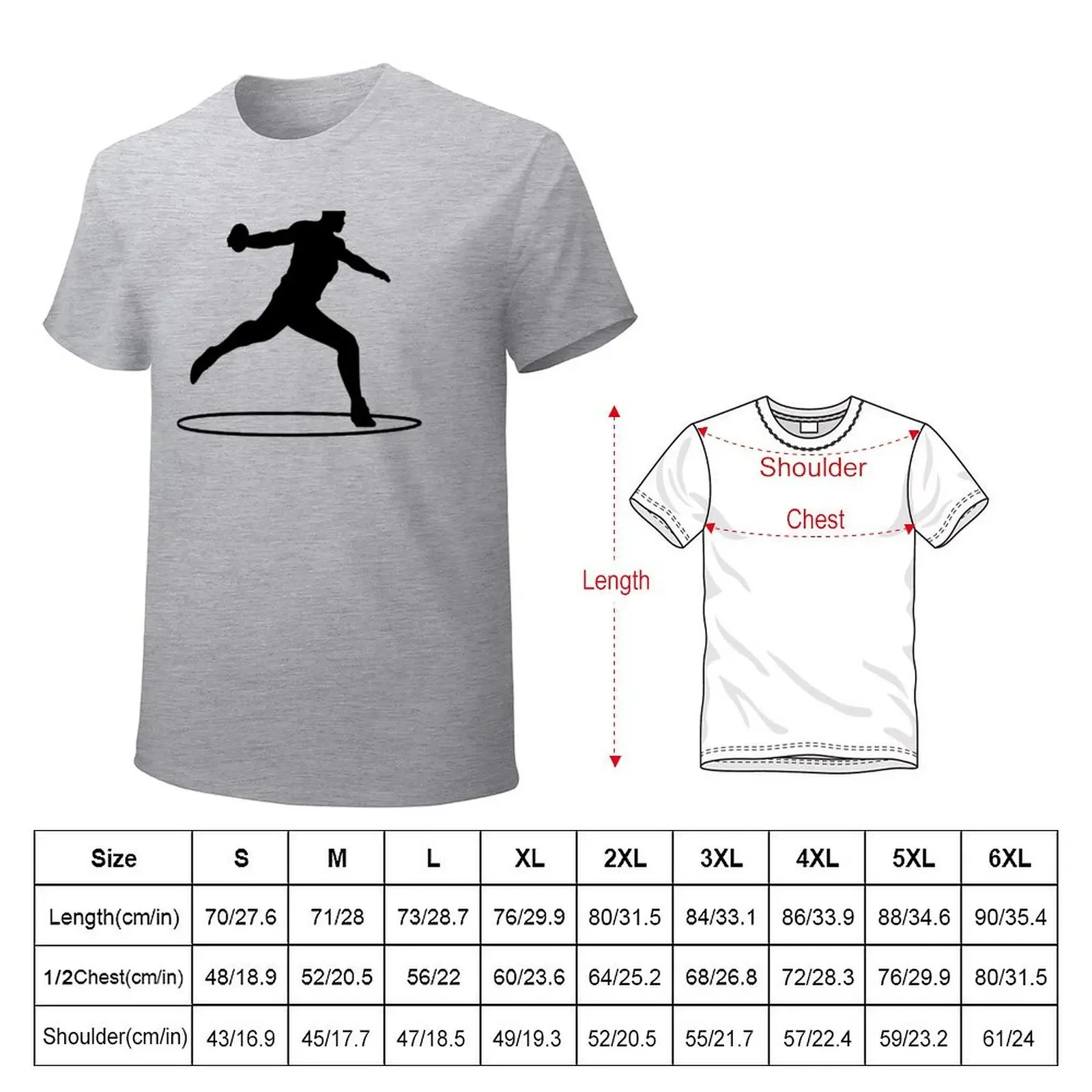 discus thrower T-Shirt oversizeds essential t shirt quick-drying mens designer clothes