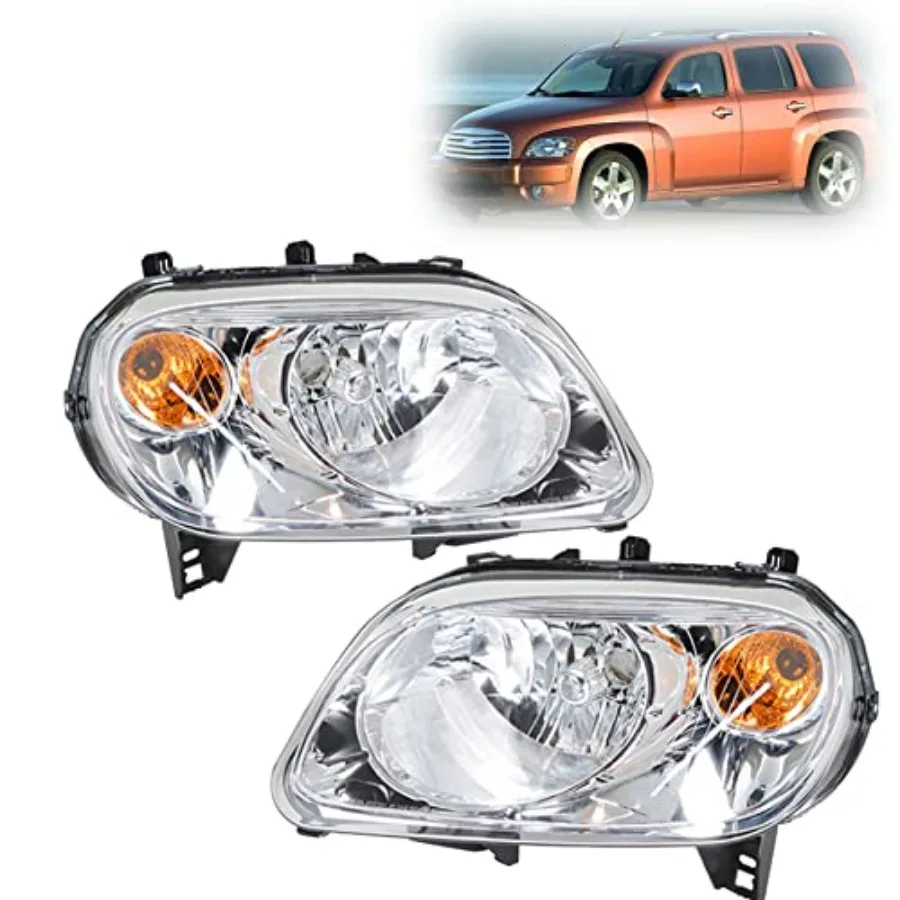 

Галогенные фары в сборе, левая правая прозрачная линза, хромированная замена для HHR 20062011 годов с улучшенной видимостью и долговечностью