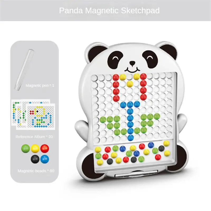 

Magnetic Drawing Board For Toddlers Magnet Beads And Pen Drawing Board Montessori Educational Sensory Travel Drawing Toys