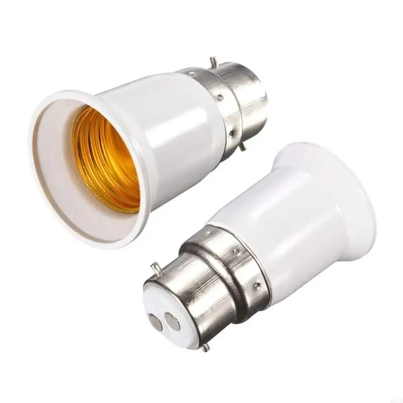1/5pcs B22 to E27 Socket Converter Socket Adapter Small Screw to Large Screw Lampholder Lamp Base Adapter for LED Bulbs