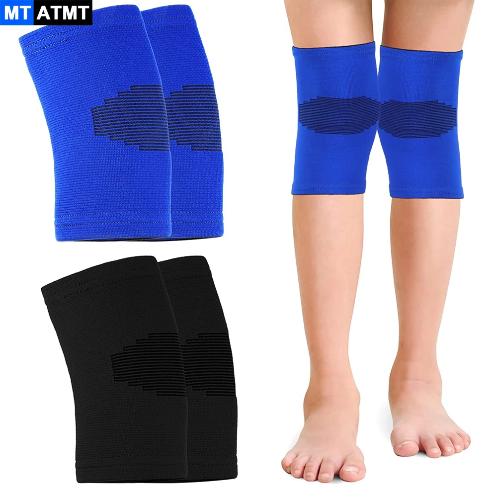 

MTATMT 1Pair Children Teens Knee Support Kids Knee Compression Sleeve Knee Pads for Basketball, Volleyball, Sports, Gymnastics