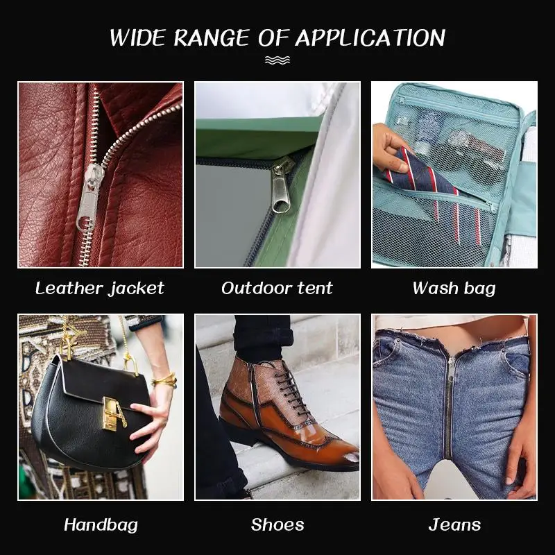 Reißverschlusskopf-Reißverschluss-Reparatursatz, einfach zu befestigen, Reißverschlussschieberkopf, Abzieher, Verschluss, universeller Ersatz, kaputt, tragbar, 3 #   5 #   8 #   10 #