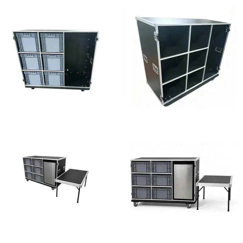 Custom Aluminum Storage Suitcase 600x400x340mm Road Transport Case