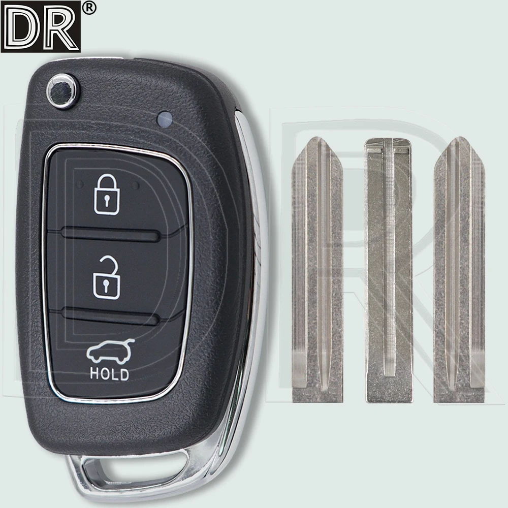 DR Flip Car Key Shell Case HYN14/TOY40/HYN14R For Hyundai Verna Tucson Solaris Sonata Elantra Santa Fe Ix25 I30 Ix35 I40 ix45