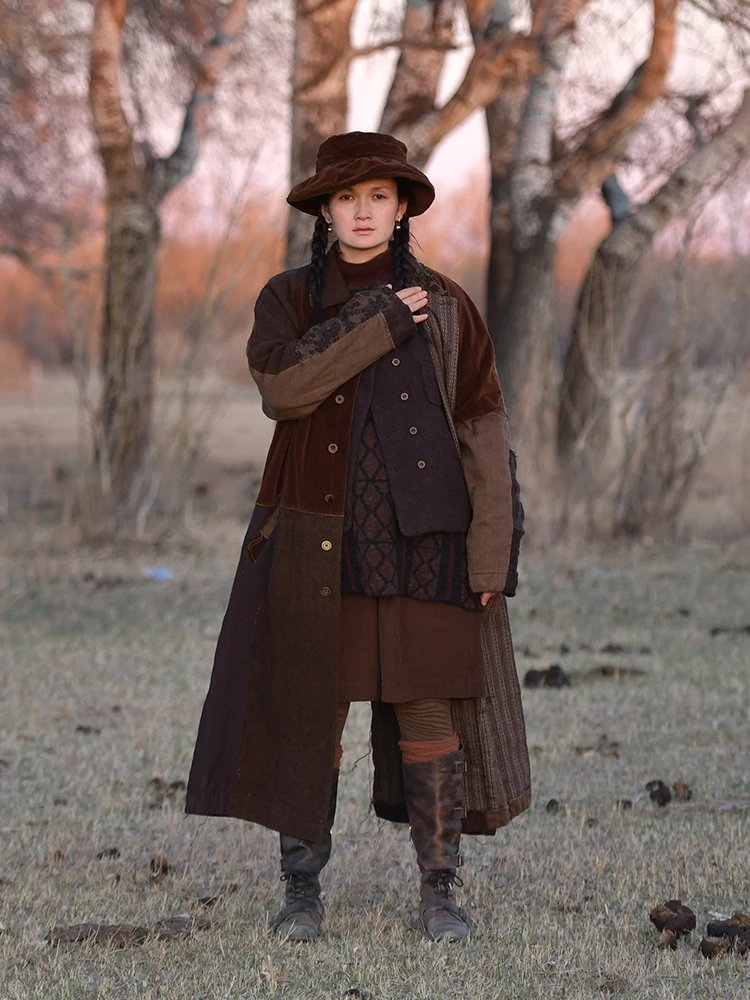 

Autumn Winter Wool Blend Corduroy orts Original Design Left Bank Mystique Casual Straight Leg Pants l Waist Cotton 92...