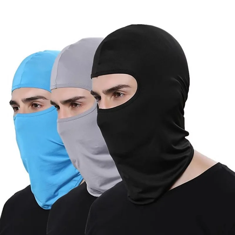 1/2/3pcs Men's Cycling Cap Balaclava Full Face Ski Mask Hood Hiking Camping Hunting Tactical  Airsoft Cap Bike Hats Neck Gaiter