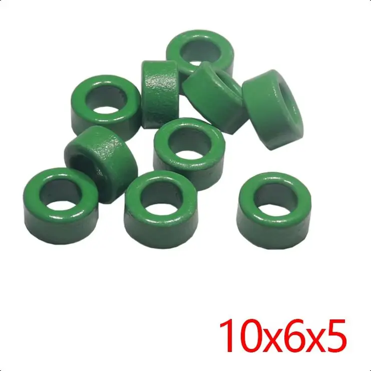 【30-10PCS】Magnetic Ring Ferrite Magnetic Ring 10X6X5MM Anti-interference Core Filter Inductance Transformer Magnetic Ring
