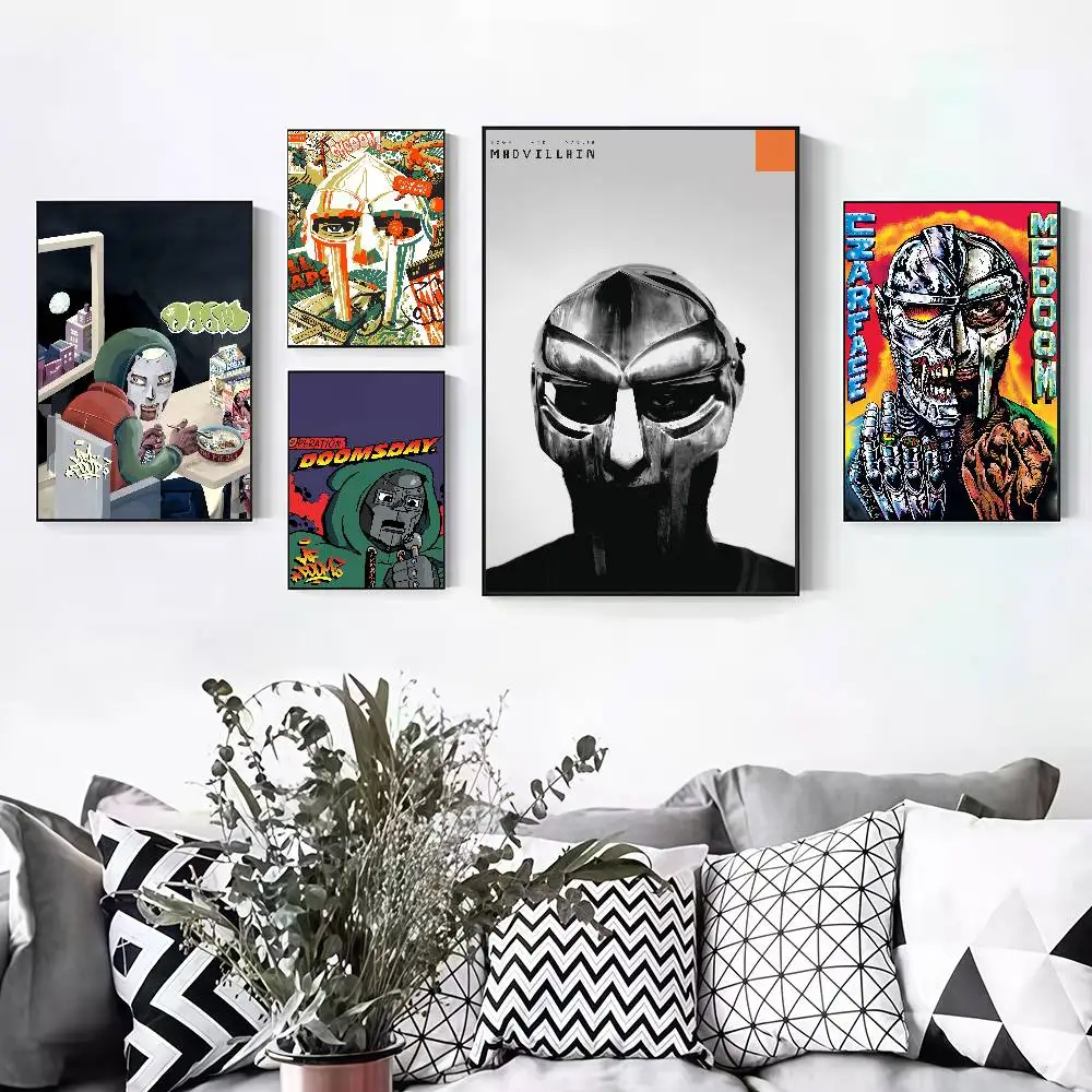 

Rapper Mf D-Doom Mm. Peelable Self-adhesive Poster Stickers Are Suitable For Frameless Wall Decoration In A Room
