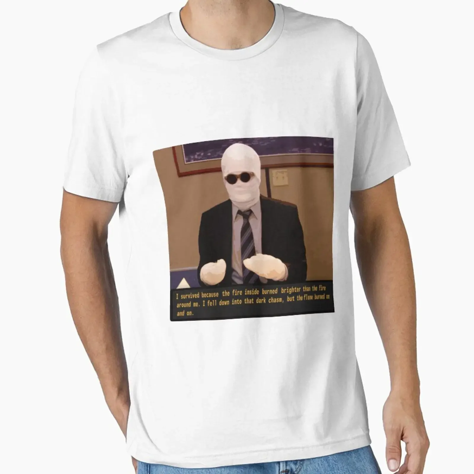 The Office New Vegas Jacques Souvenier designed and sold by Ratch2929 vintage Washed Breathable Stylish Casual Unisex
