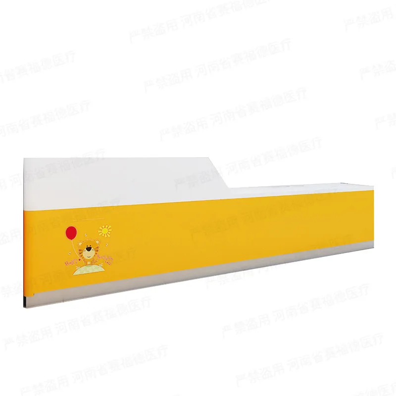 hospital guide desk Pediatric electrolytic steel plate nurse station Hospital reception Pre-inspection