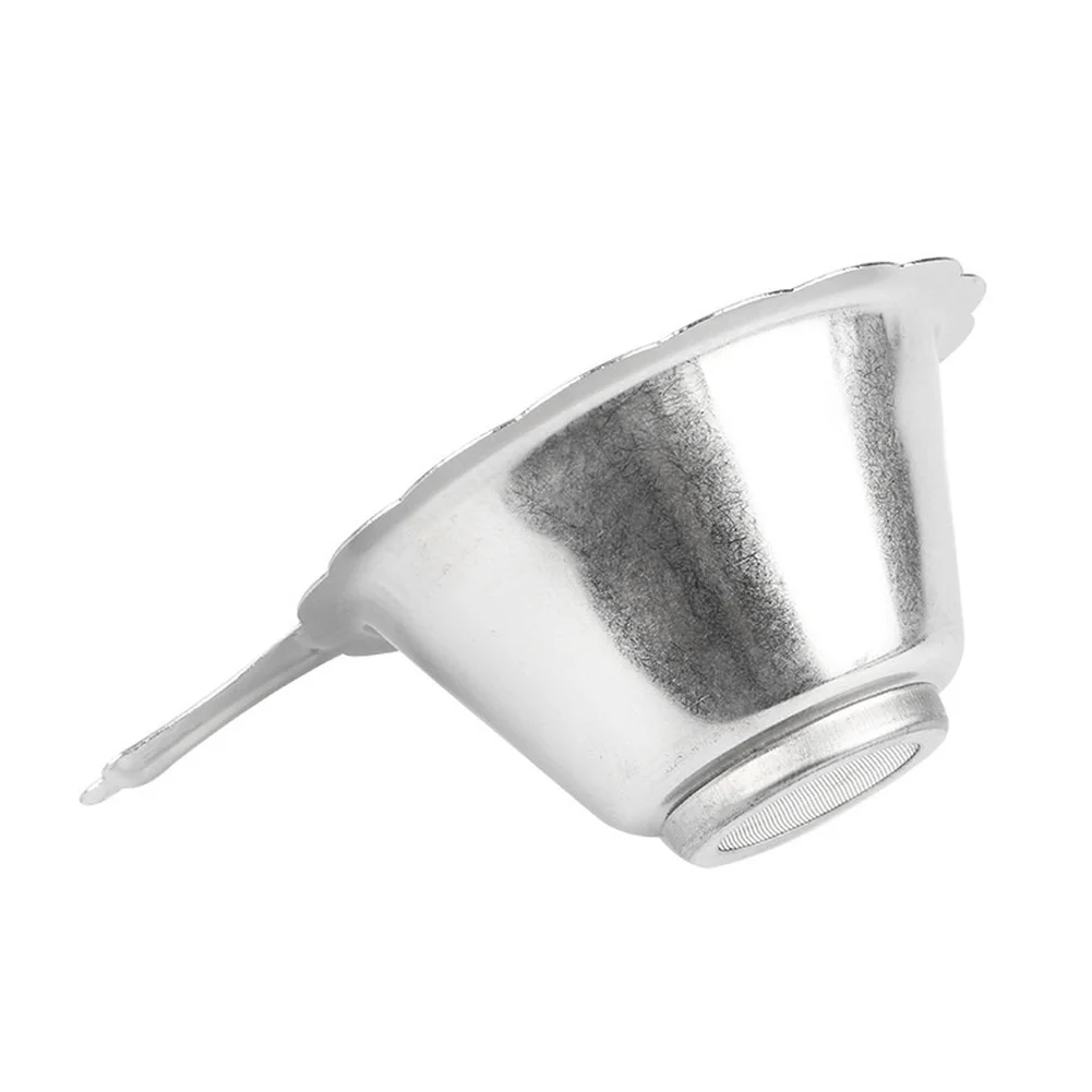 For SLA For DLP Compatible Metal Resin Filter Funnel 73 45 29mm Silver Smooth Interior for Consistent Resin Flow