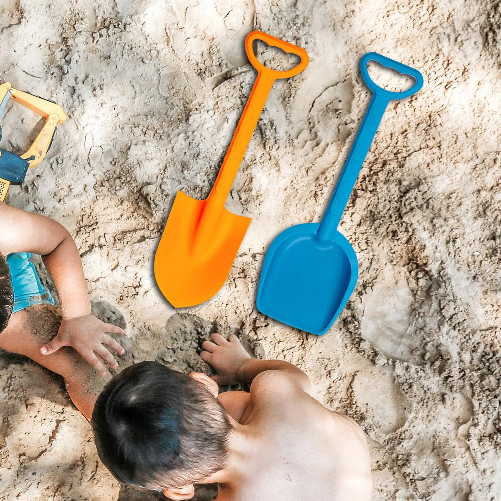 2x Kids Garden Tool Shovels Toys, Sand Shovels Toys, Travel Sandbox Toy, Sturdy Snow Scoops, Beach Spades, for Toddlers