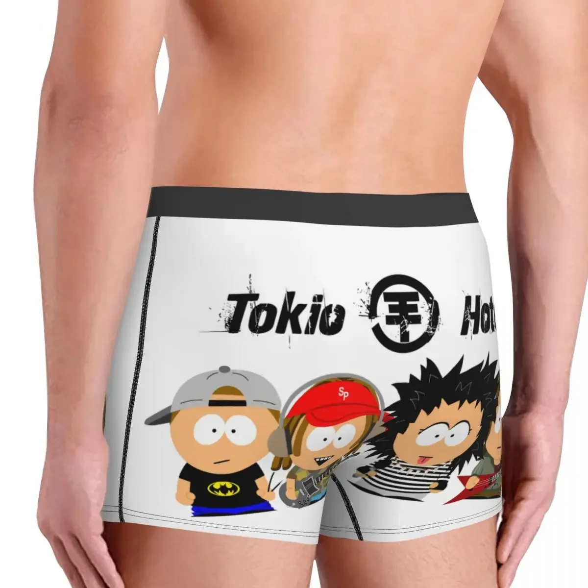 Custom Cartoon Tokio Hotel Rock Band Underwear Male Printed Boxer Briefs Shorts Panties Breathable Underpants