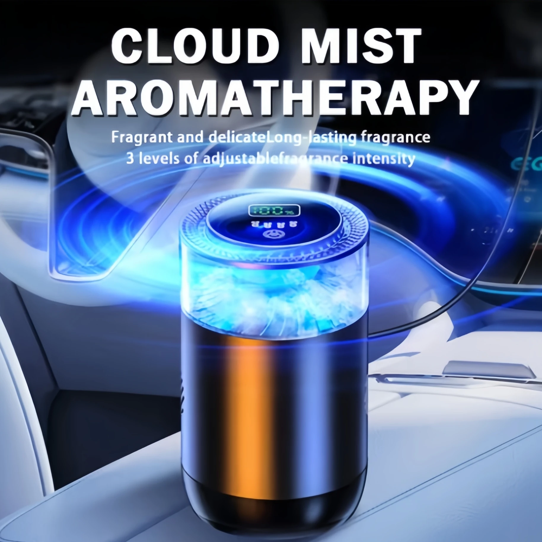 

Автомобильный освежитель воздуха, перезаряжаемый облачный туман, диффузор для духов, регулируемый комплект увлажнителя салона автомобиля