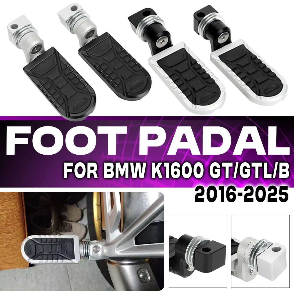 

For BMW K1600B GT GTL K1600 Grand America Motorcycle Rear Adjustable Foot Rests Pedal For bmw k1600gtl gt b Passenger Footpegs