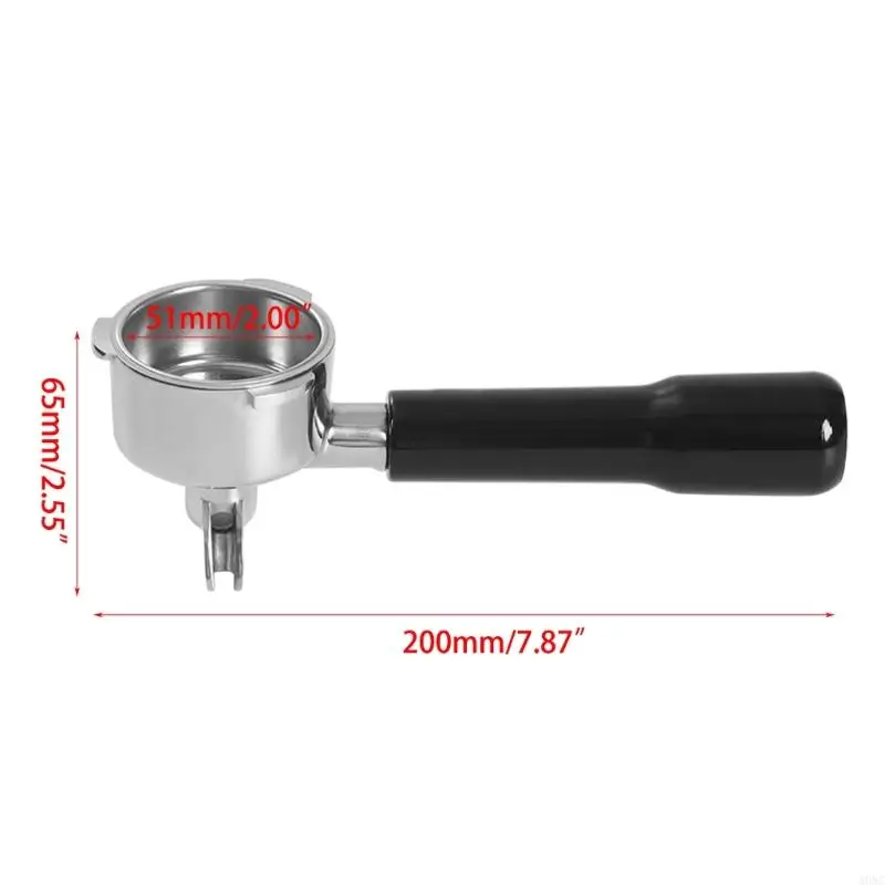 A0NC Эспрессо Портафильтр для кофе из нержавеющей стали Ручка бездонная для портативного устройства Donlim