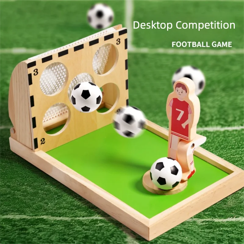 

Football game tabletop fun wooden toy kindergarten entertainment activity hand-eye coordination parent-child interaction