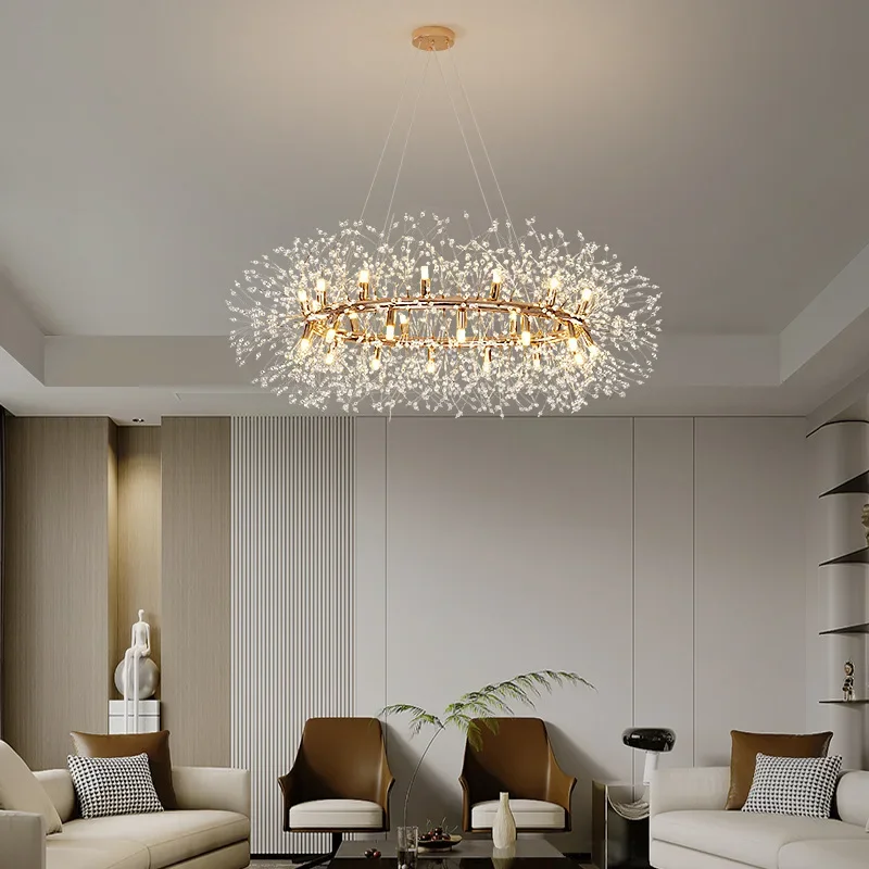 

Dandelion Pendant Lamp Crystallights for Living Room Luxury Bedroom Dining Room Minimalist Designer Creative Lighting Decoratio