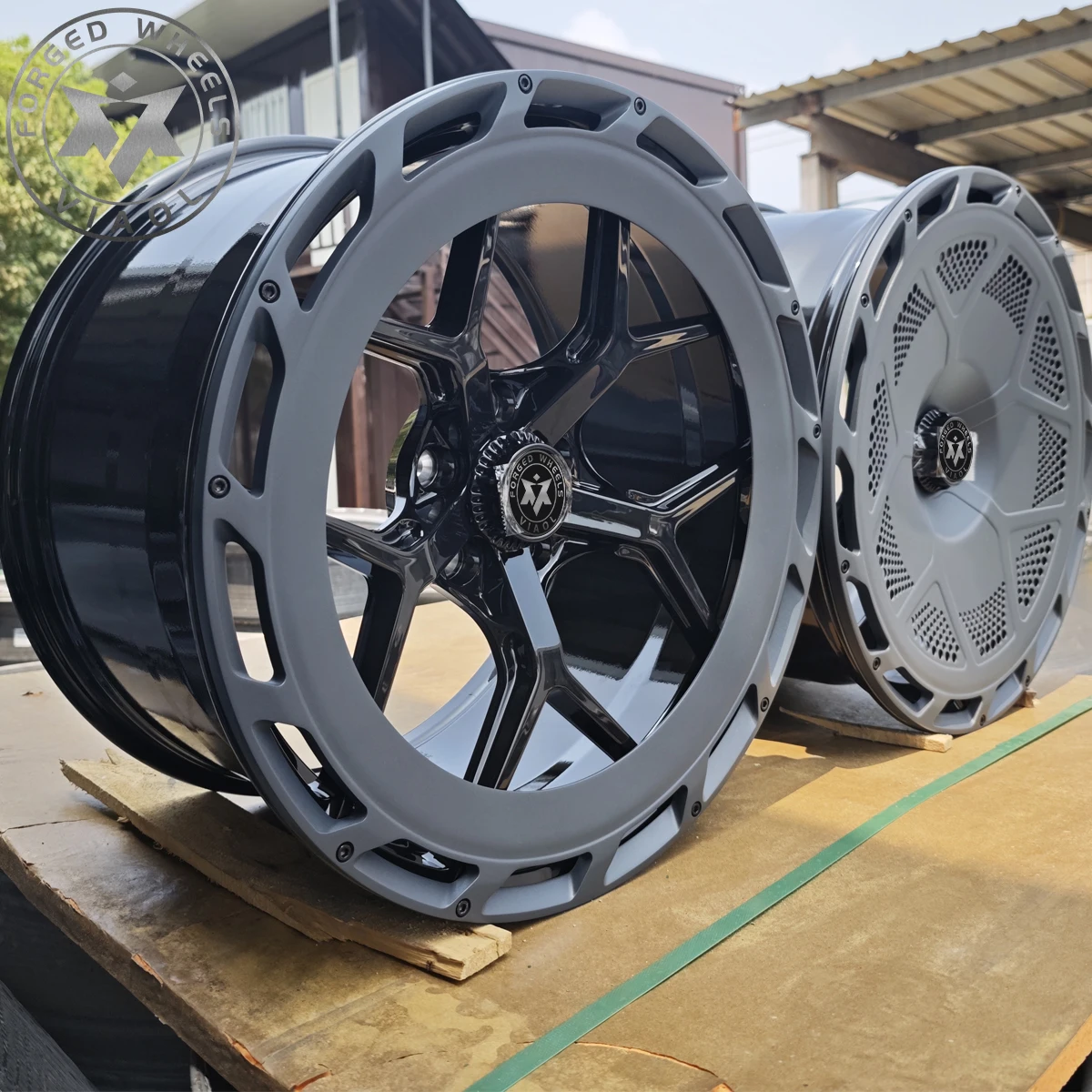 Multiple Spoke Aluminum Alloy Multi Spoke Wheels Ring18 19 20 21 22  Inch 5x120 5*112  Black Forged Wheels Rims for BMW Benz