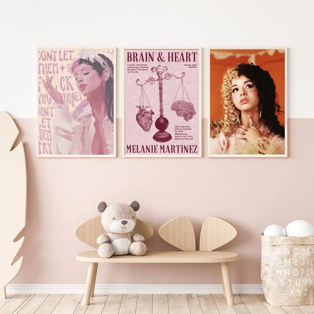 Singer M-Melanie Martinez Poster Versatile HD Waterproof Wall Art Self-Adhesive Decor for Any Space Ideal Gift