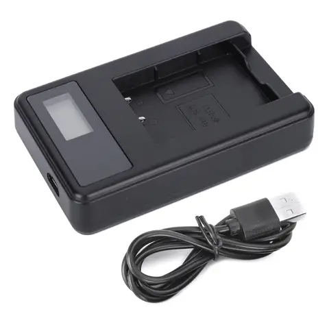 SEIVI  Camera Battery Single Slot Charger With   LCD Display For Sony Digital Camera NP BX1