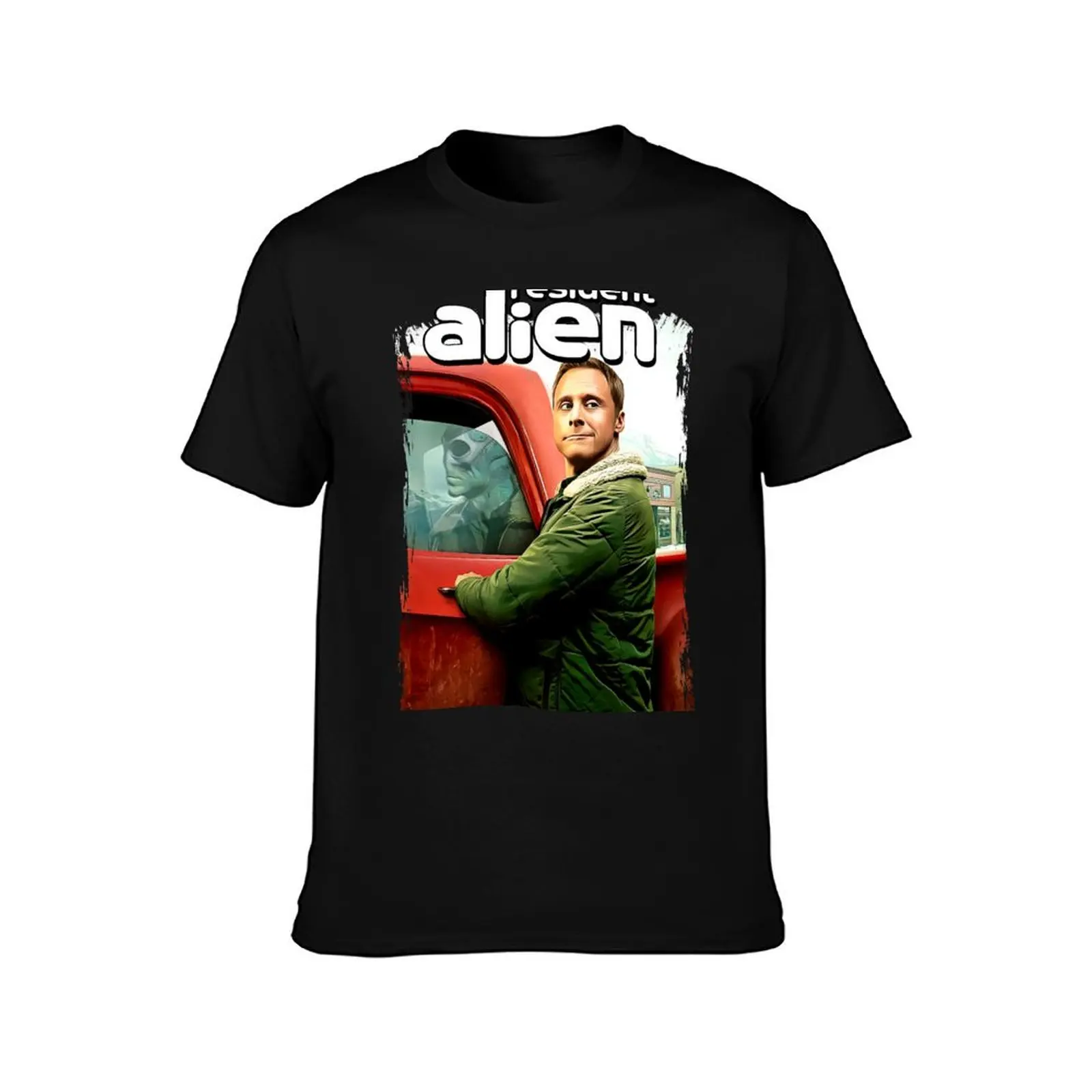 Resident Alien Series Art Perfect Xmas Gift Fan T-Shirt Simple Casual Short Sleeve Cotton T-Shirt