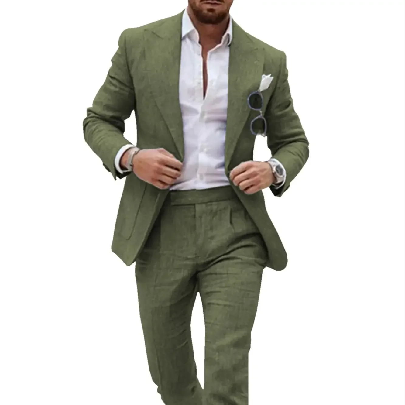 Přizpůsobit sako sety pánské obleků bundy pro muži luxusní štíhlý odpovídat podnikání 2 kusu ženich smoking pánský homme wedding(blazer+pants)