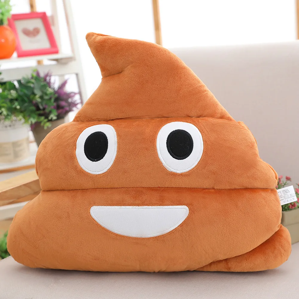 35CM Pillow Plush Cushions Home Decor Gift Stuffed Poop Doll Toys Pillow