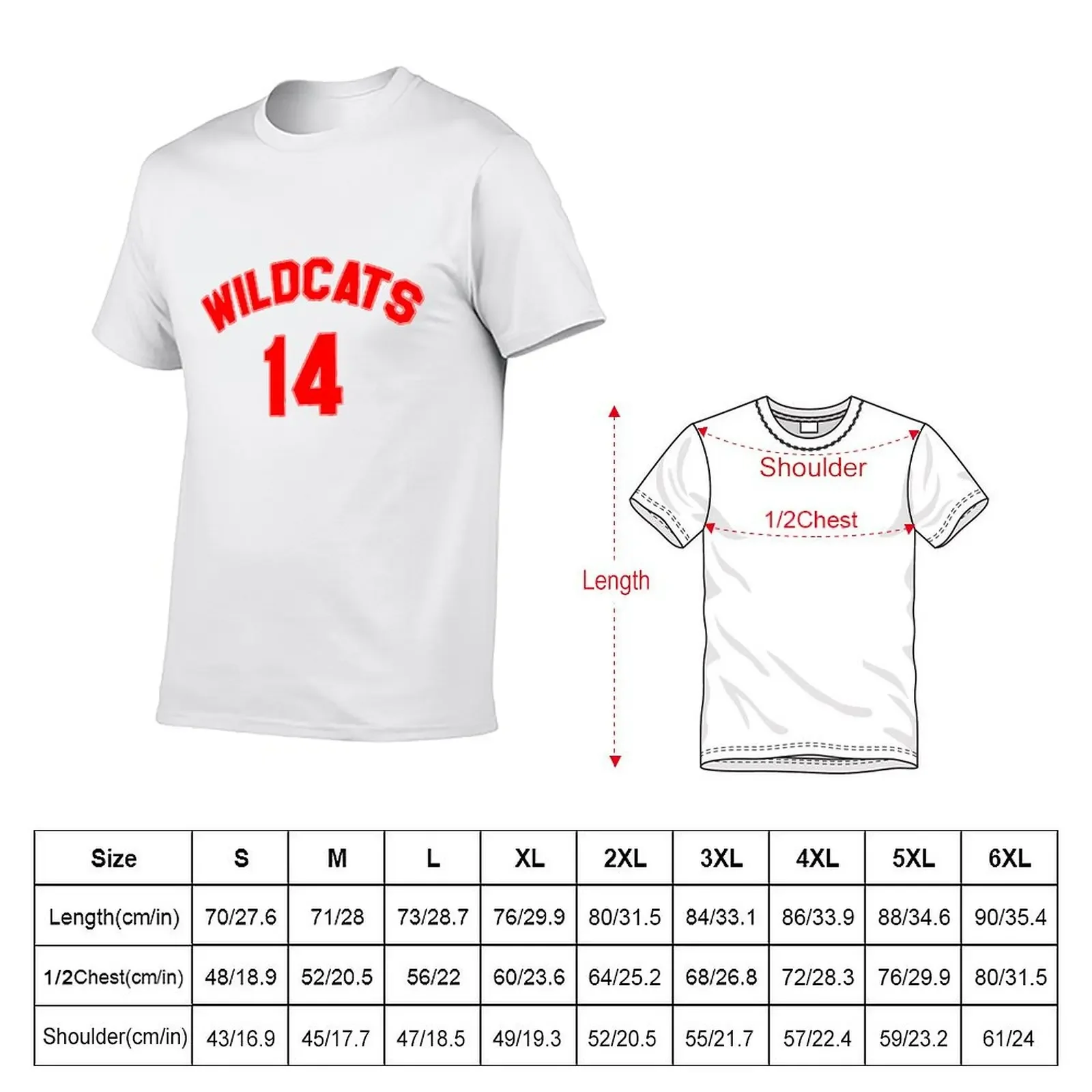 wildcats 14 T-Shirt cute clothes vintage clothes summer tops clothing for men