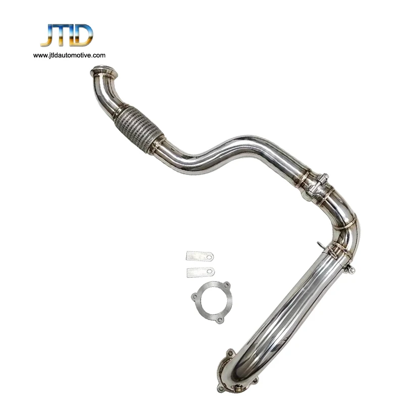 Downpipe For Mercedes Benz C117 CLA180 CLA200 CLA250 SS304 Stainless Steel Performance Catless Exhaust System`