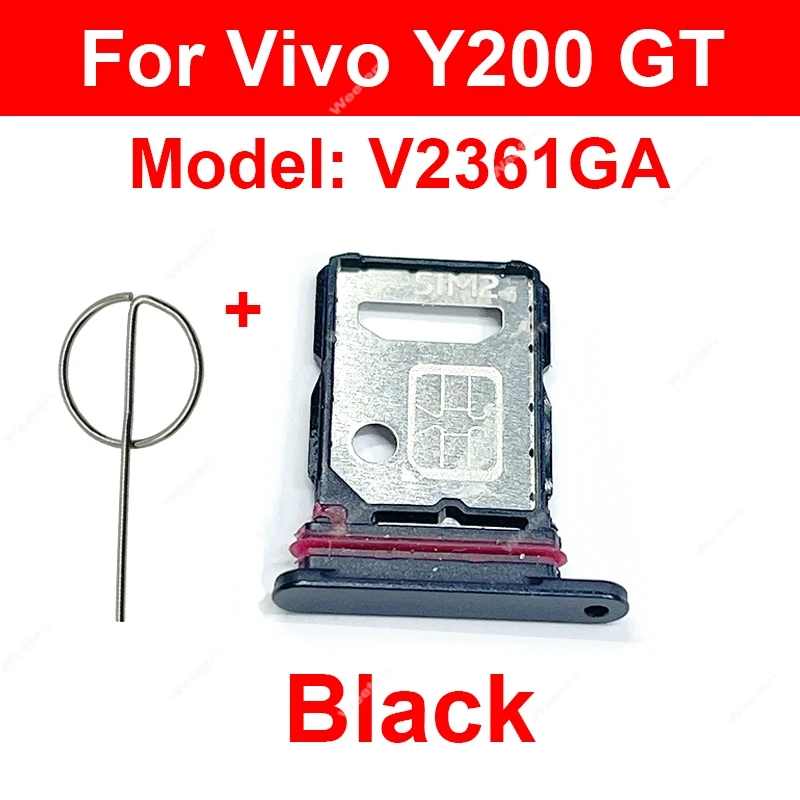 

Лоток для SIM-карты для Vivo Y200 Y200i Y200t Y200 GT Pro 5G, слот для SIM-карты, держатель адаптера для карт, запасные части