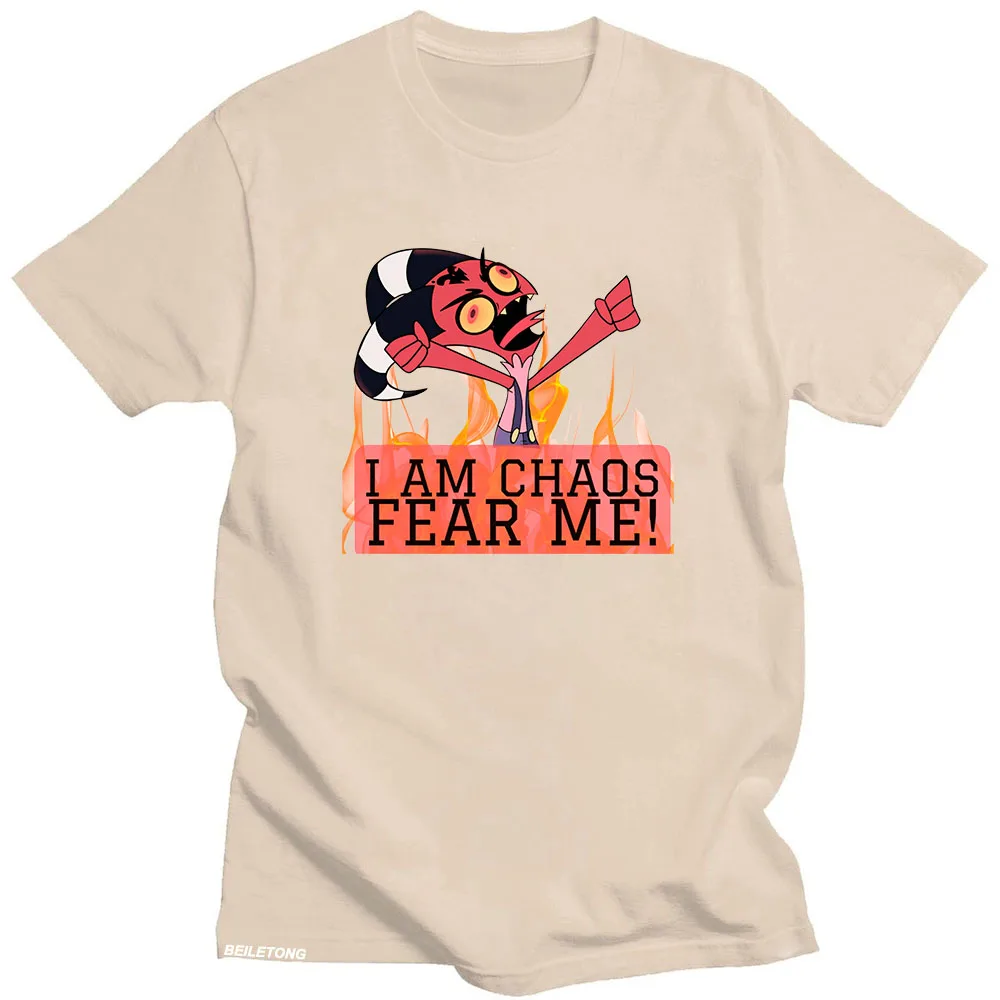 Kawaii Helluva Boss تي شيرت أنيمي طباعة Harajuku قميص الانمي قصيرة الأكمام القطن س الرقبة التي شيرت سوداديراس لطيف الكرتون تيز #2