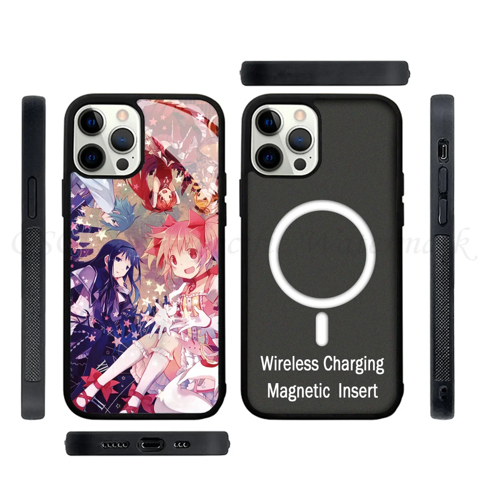 Puella Magi Madoka Magica Anime Phone Cases For IPhone 15 14 13 Pro Max 11 12 Mini Alex Mirror TPU Shell